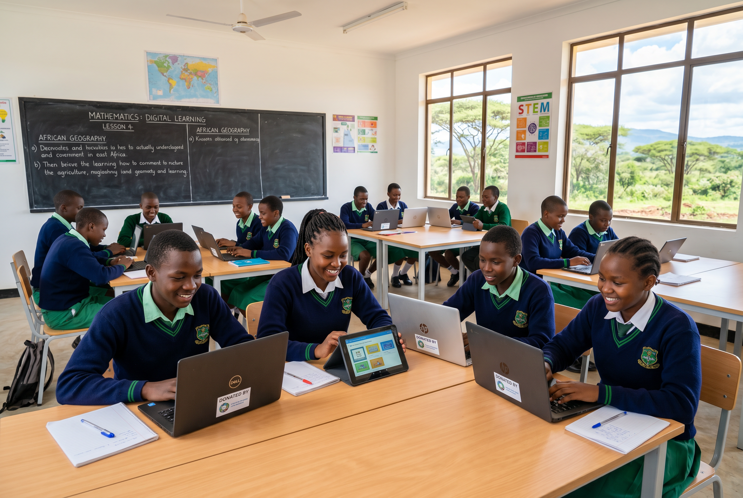 Classroom in an underserved school